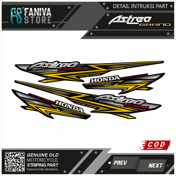 STRIPING ASTREA / STRIPING ASTREA GRAND / STRIPING LEGENDA IMPRESSA TERBARU 2020 /  STRIPING ASTREA