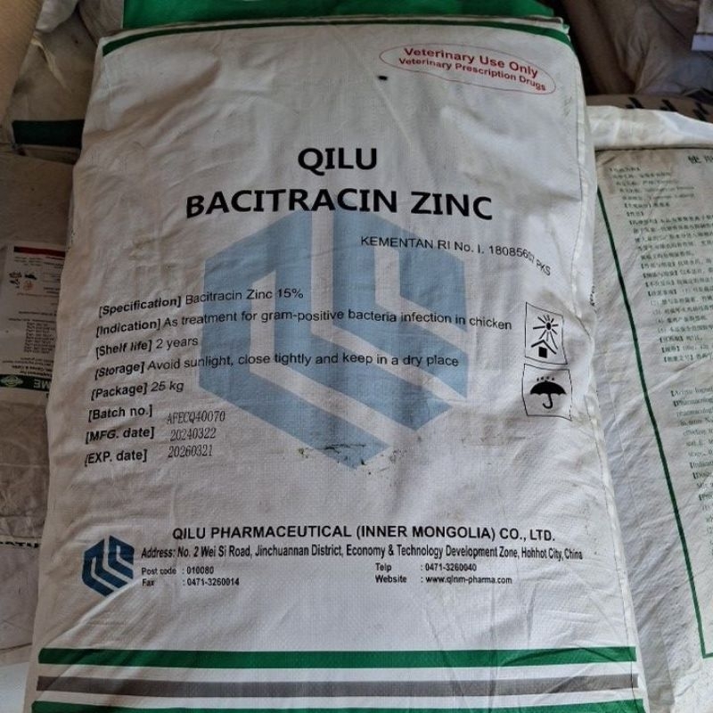 QILU BACITRACIN ZINC 25 KG AGP TERNAK