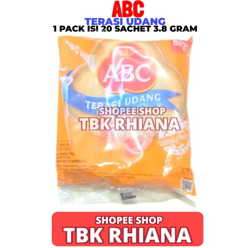 

ABC Terasi Udang Kemasan Pack Isi 20 Sachet 3.8gr