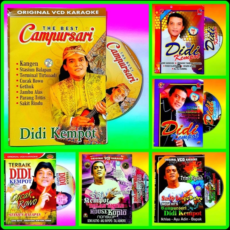 ORIGINAL FULL BOX-KASET VCD ORIGINAL LAGU KARAOKE DIDI KEMPOT TEMBANG JAWA CAMPURSARI-KASET DVD DIDI