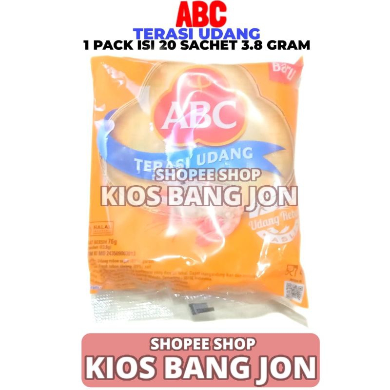 

ABC Terasi Udang Kemasan Pack Isi 20 Sachet 3.8 GR