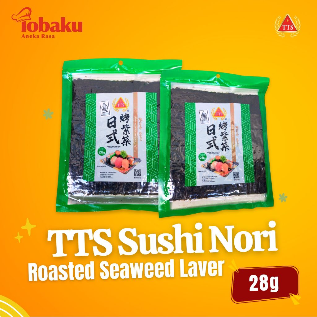 

TTS Sushi Nori Roasted Seaweed Laver 28 Gram - Rumput Laut _