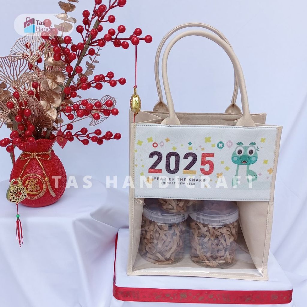 

Tas Hampers Eksklusif Edisi Imlek | Tas Hampers Bahan Kulit Sintetis Custom