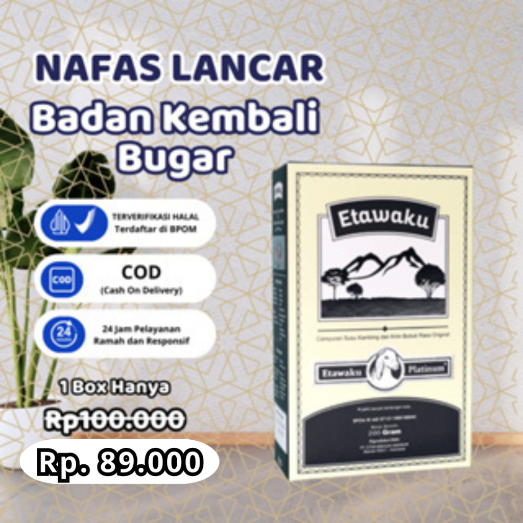 

Susu Etawaku Platinum Original 100% Asli Atasi Masalah Pernapasan Mengurangi Nyeri Tulang dan Sendi
