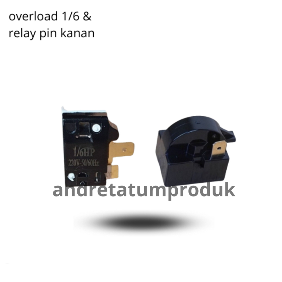 Relay PTC, Overload Kulkas 1/6 kulkas 2 pintu