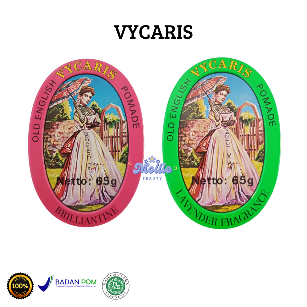 Molliebeauty | Vycaris Pomade Lavender Fragrance & Brilliantine 65gr