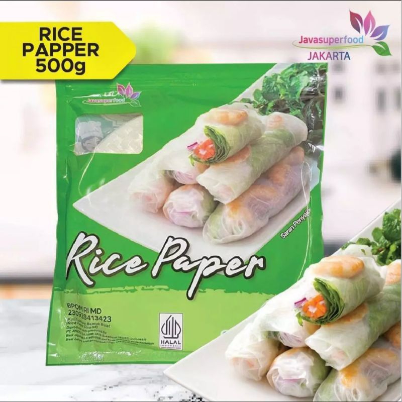 

Rice paper 200gr (20 lembar) rice paper bulat/kulit lumpia vietnam rice paper/rice roll