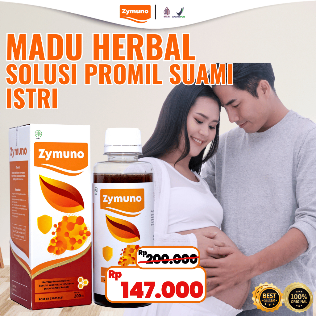 

ZYMUNO 100% ORIGINAL - Madu Herbal Bantu Promil Suami Istri Cepat Hamil 200gr