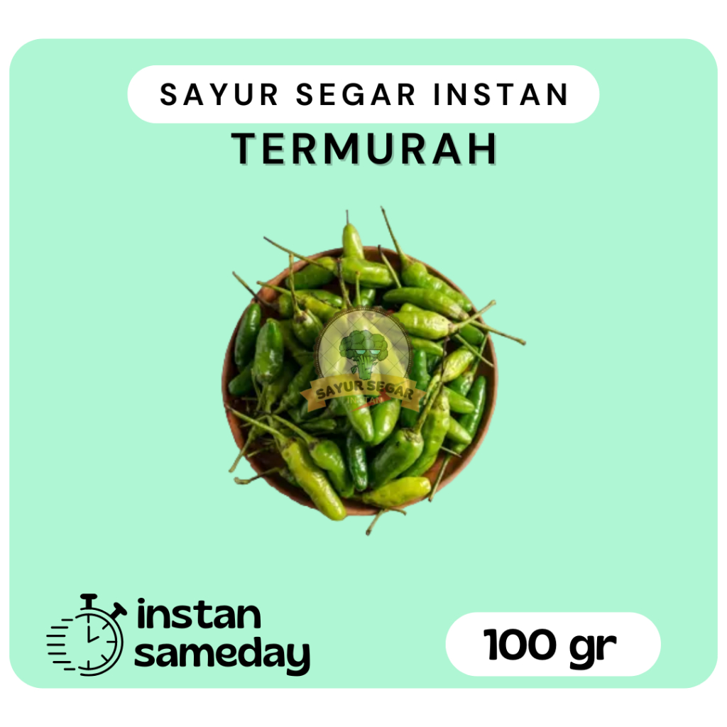 

Cabai Rawit Hijau Termurah 100gr