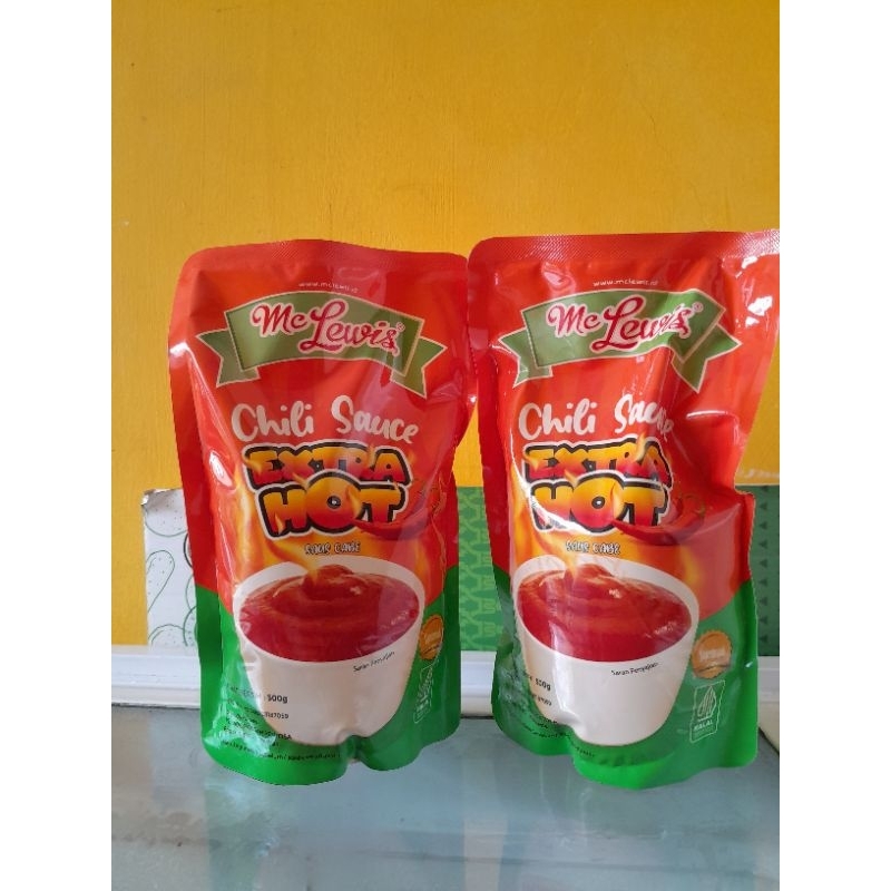 

saus MC Lewis extrahot 500gr/saus pedas/saus enak