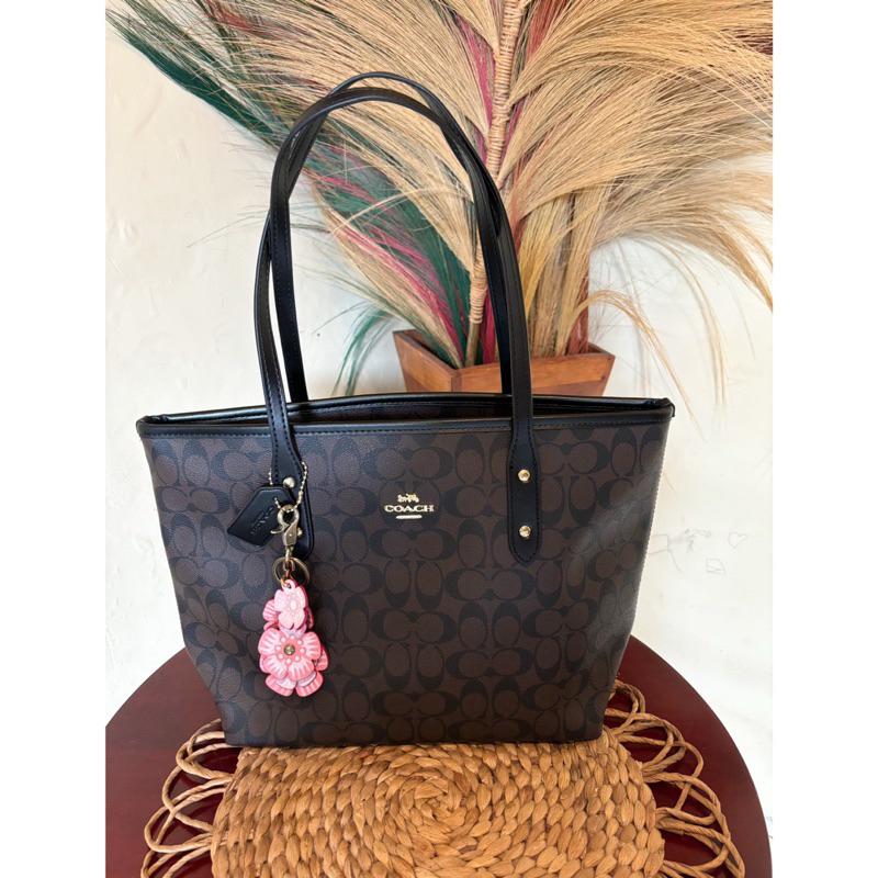 co link kecil Tote bag coach signature preloved