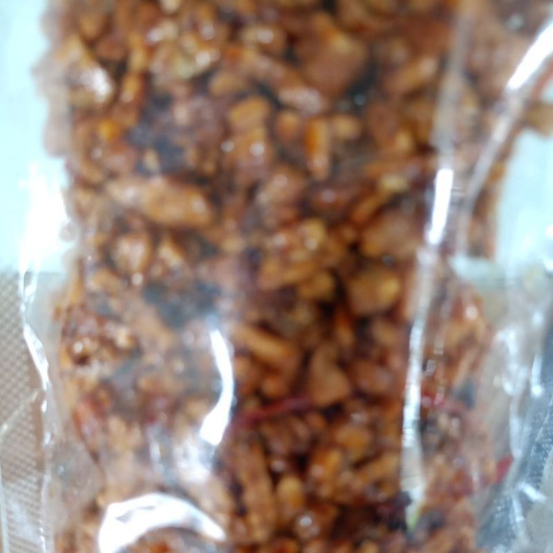 

Kering tempe rumahan, 100g, tidak pedas.