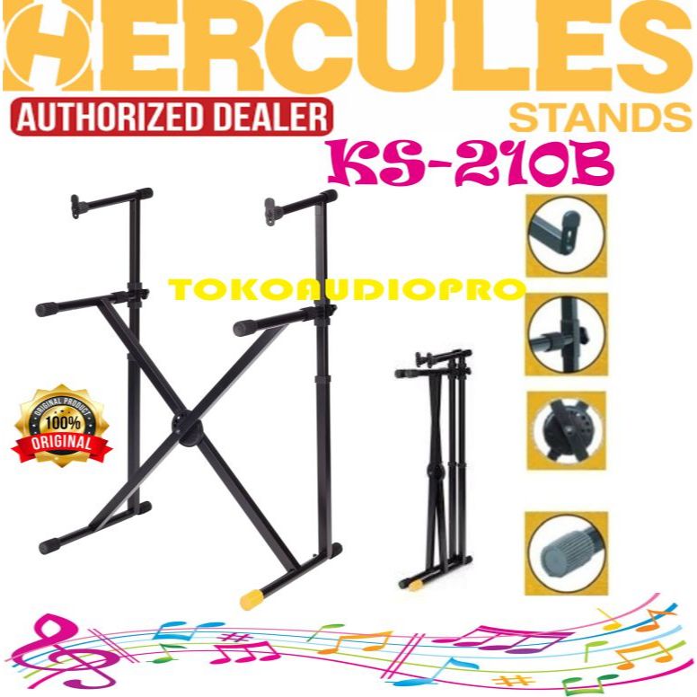Hercules Stand KS210B Double X Keyboard Stand keyboard 2 Susun KS-210b
