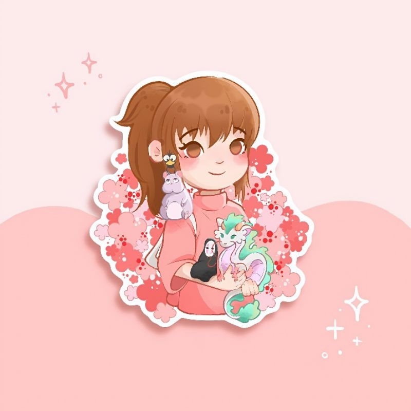 

ghibli sticker | ghibli girls | waterproof | aesthetic sticker | sticker sheet pack | planner sticker