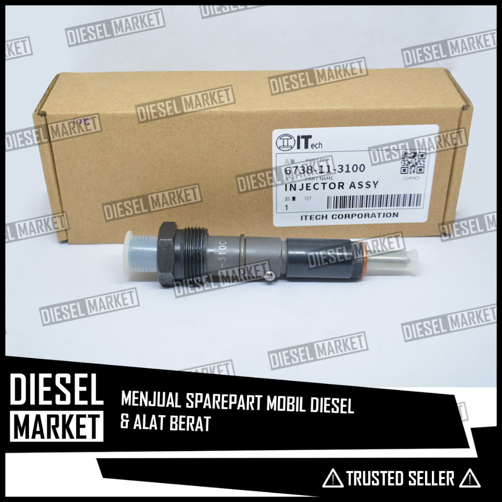 Nozzle AsKomatsu PC200-6 6738-11-3100 - Nosel Komatsu 6D102 PC200-6 PC220-6 PC240-6 PC200-7