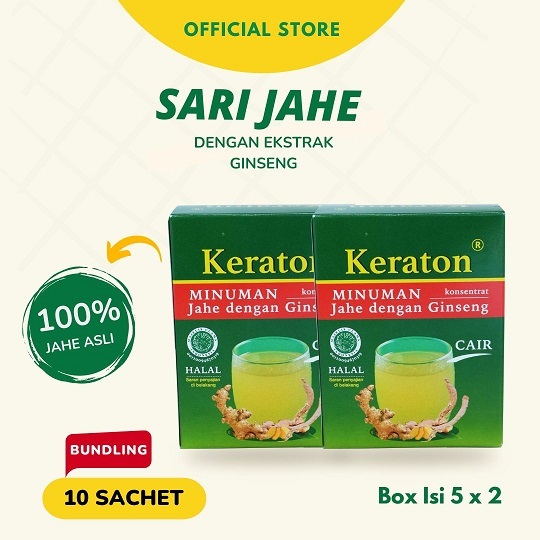 

Keraton - Sari Jahe Cair 10 Sachet [Bundling]