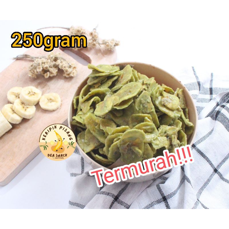 

(250gram) Keripik Pisang Varian Matcha