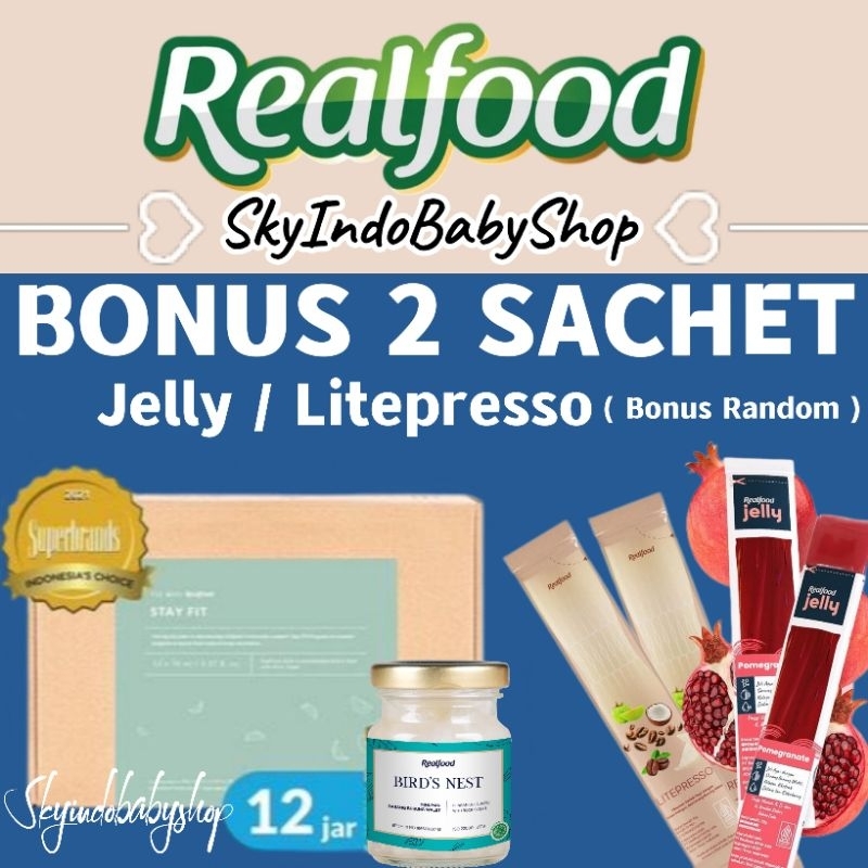 

Realfood Stay Fit 12 Jar Bonus 2 Sachet ( Minuman Sarang Burung Walet ) Bpom Halal