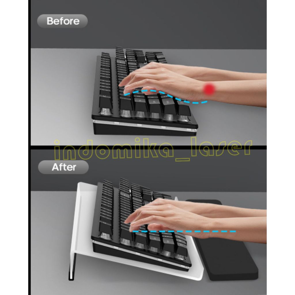 Stand Keyboard komputer akrilik