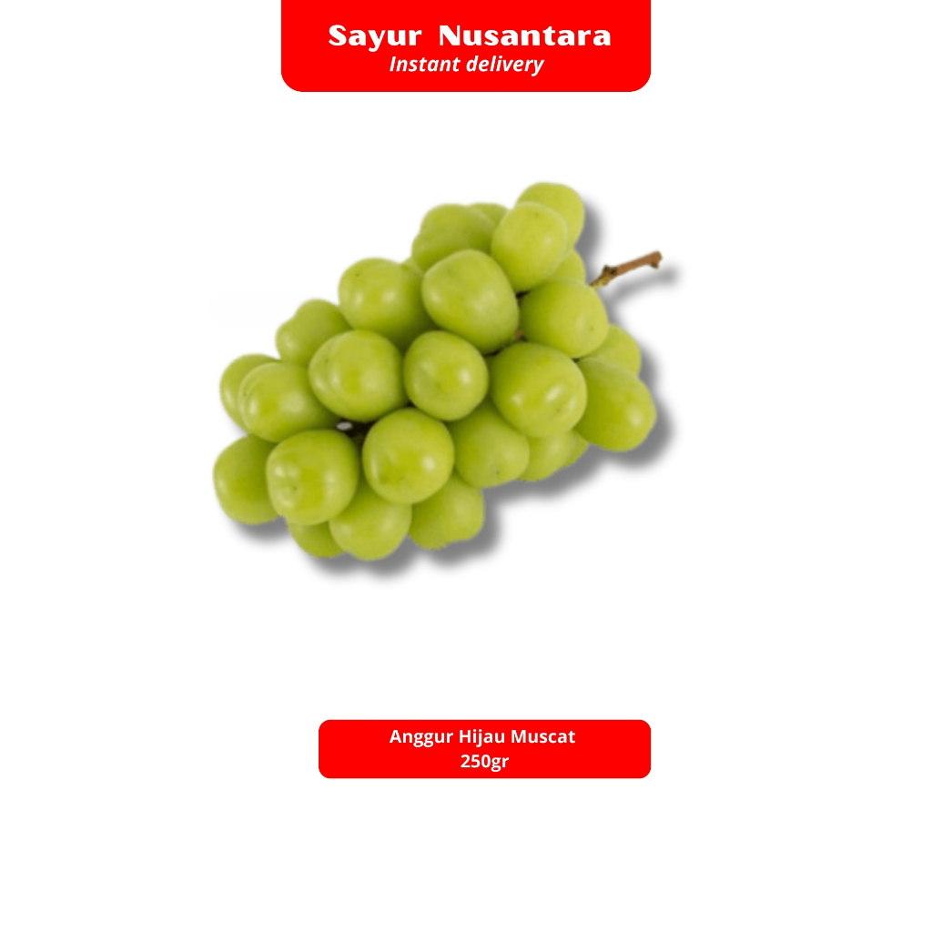 

Buah Anggur Hijau Muscatt 250gr - Sayur Nusantara