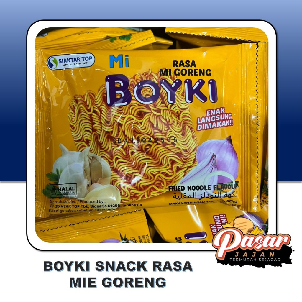 

Boyki Snack Rasa Mie Goreng Isi 10pcs x 16 gr