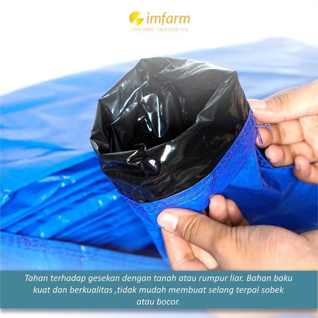 Imfarm - Selang Terpal Plastik 4 Dim / 4 Inch 20 Cm Berbagai Ukuran