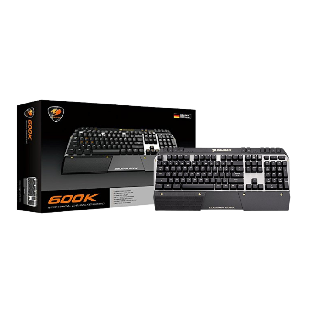 Cougar 600K Keyboard Mekanik Gaming Full-size dengan Cherry MX Blue Switch - Hitam