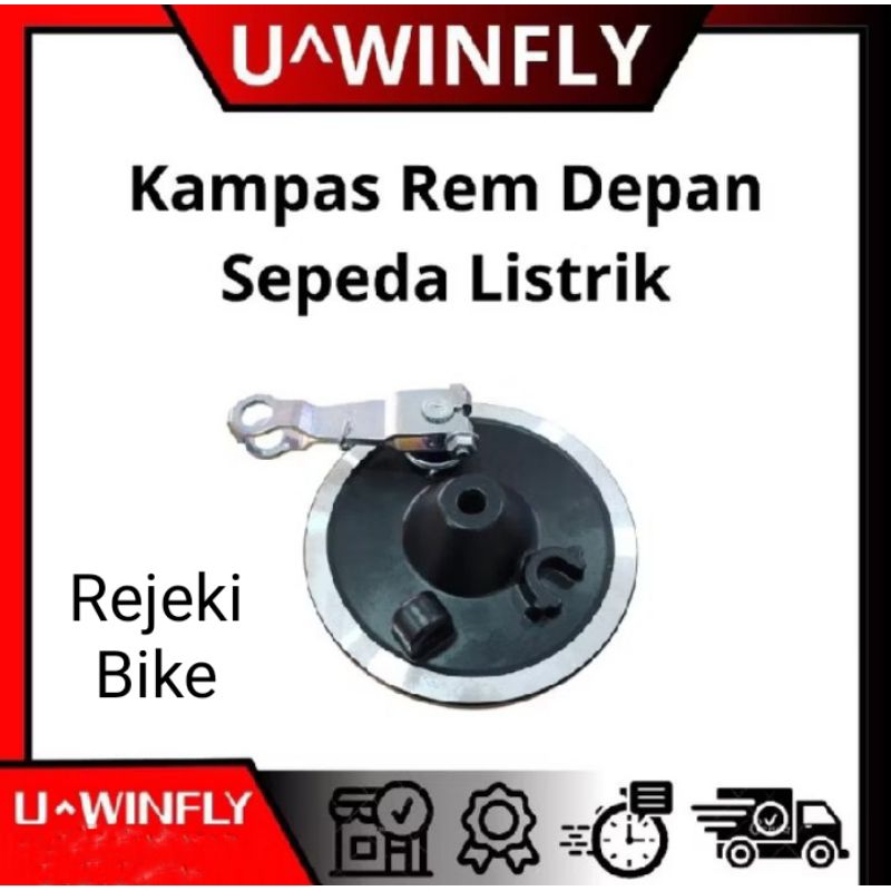 REM TROMOL DEPAN SEPEDA LISTRIK