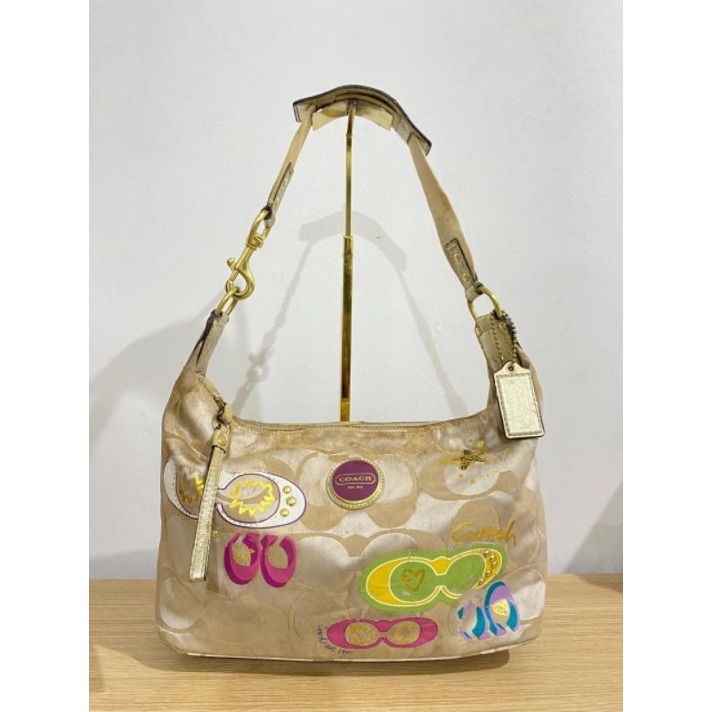 preloved coach kanvas shoulder