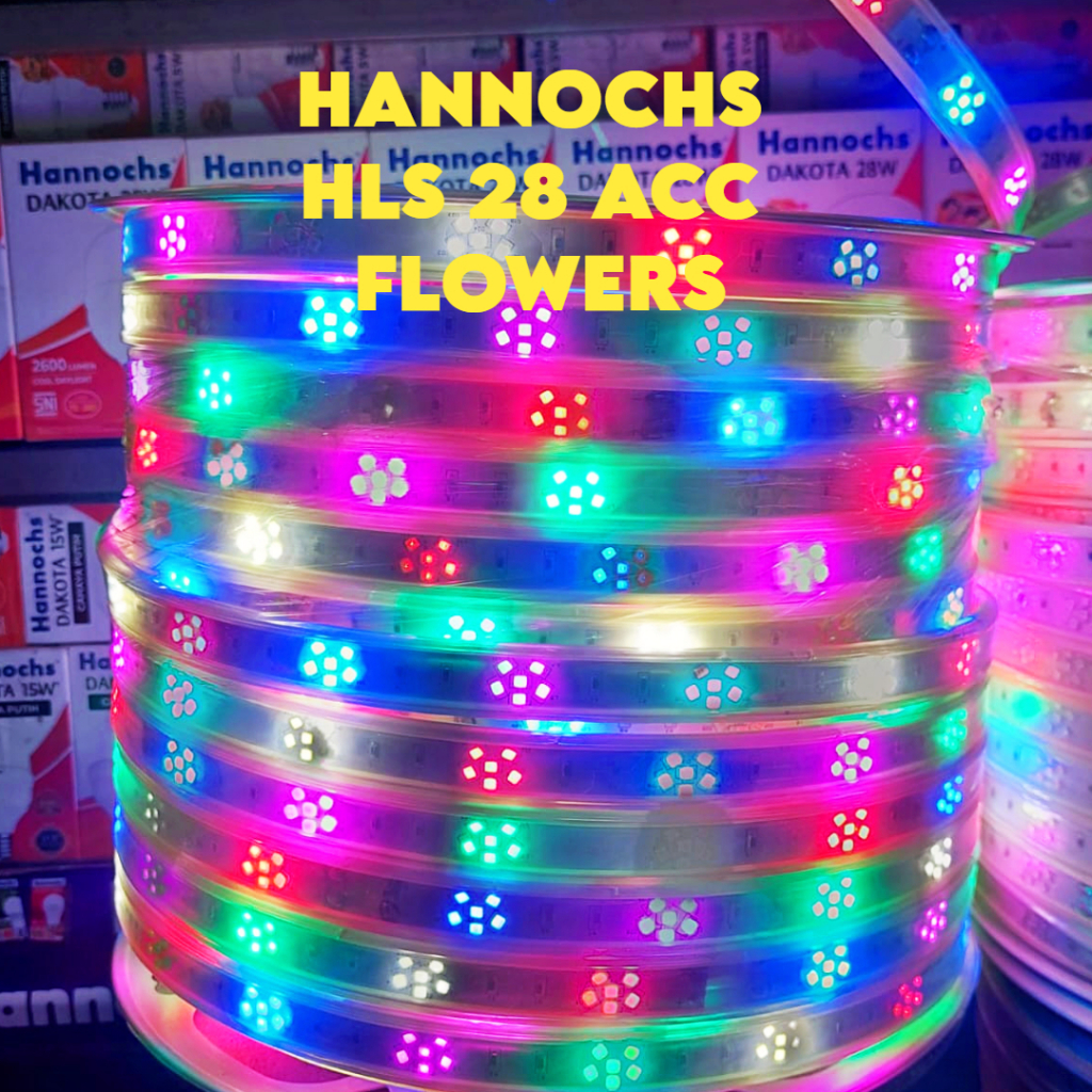 HANNOCHS LED Neon HLS 28 ACC Flowers | LED Neon Dengan Motif Bunga RGB | LED Neon Hannochs RGB Flowe