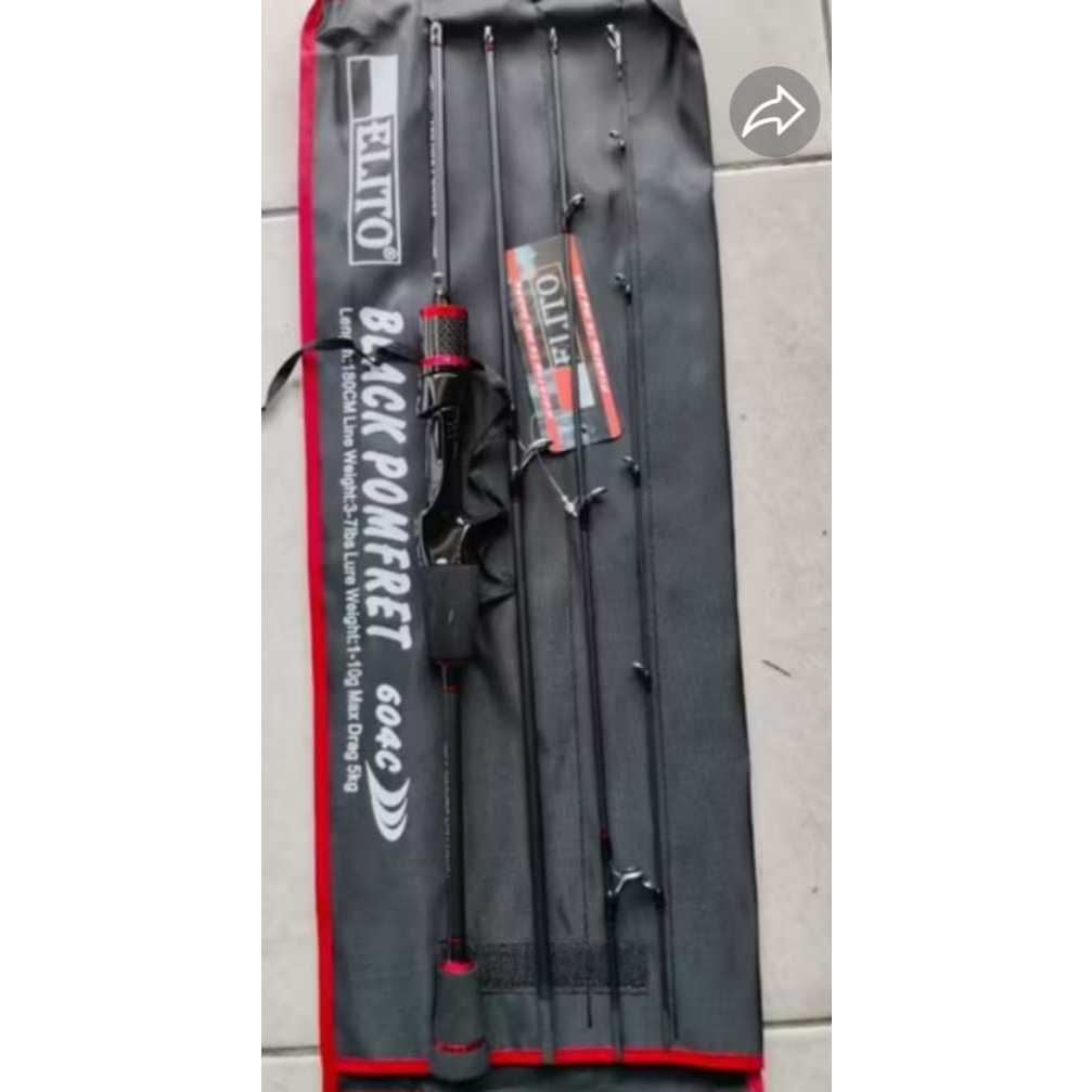 Rod BC / BAITCASTING ELITO UL BLACK POMFRET TRAVEL ROD