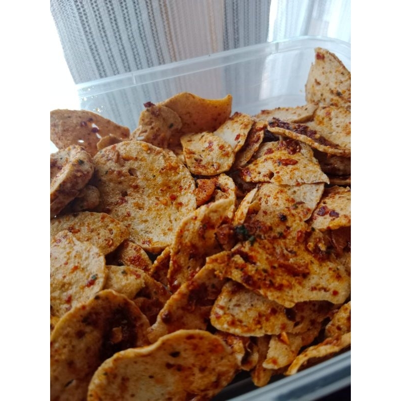 

Basreng pedas daun jeruk makanan ringan cemilan pedas kemasan 250 gram