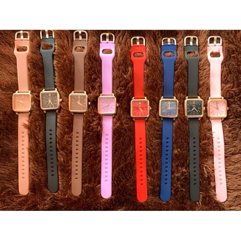 JAM TANGAN FASHION WANITA MIRATE RUBBER JAM TANGAN KARET WANITA