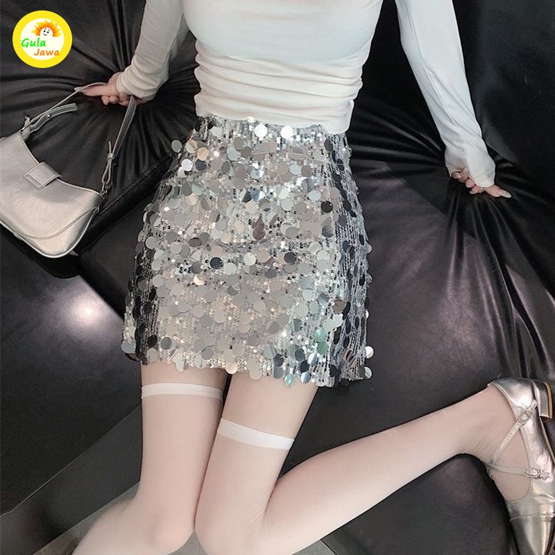 Rok Span Blink Beludru Velvet Party Pesta Marigold Sequin Party Acacia