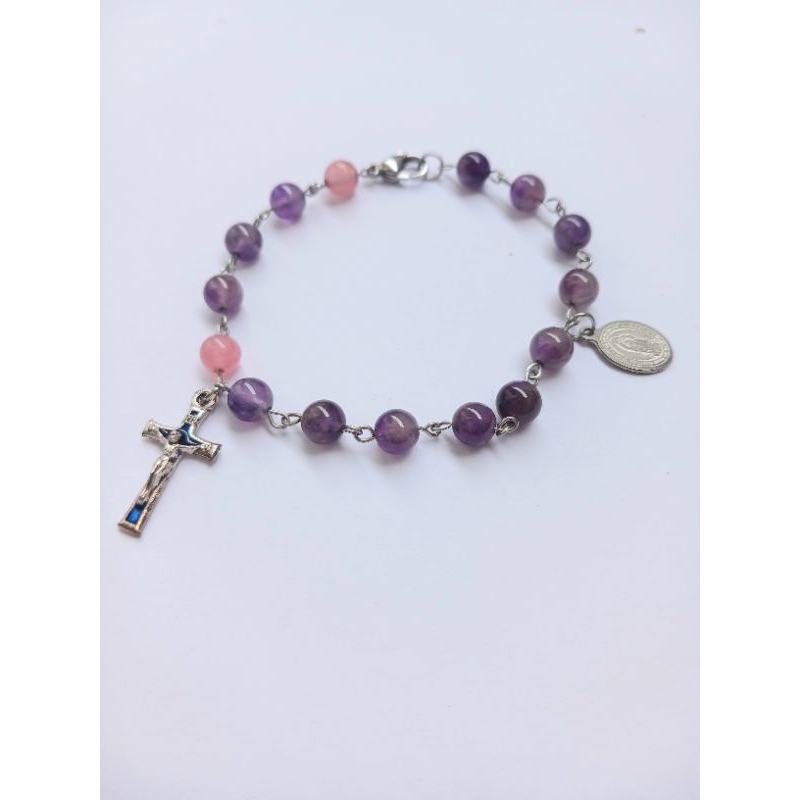 gelang rosario batu kecubung 6 mm