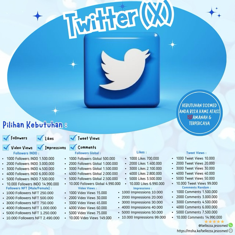 Tambah Follower Twitter(x)