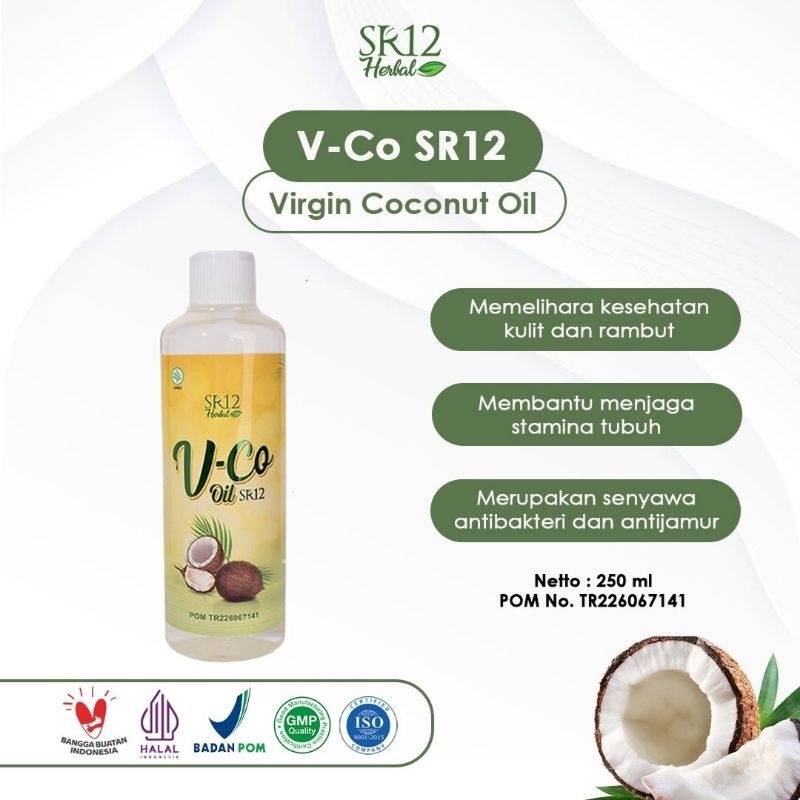 

VCO SR12 TERLARIS !! MINYAK KELAPA MURNI / VICO / VIRGIN COCONUT OIL 250ml