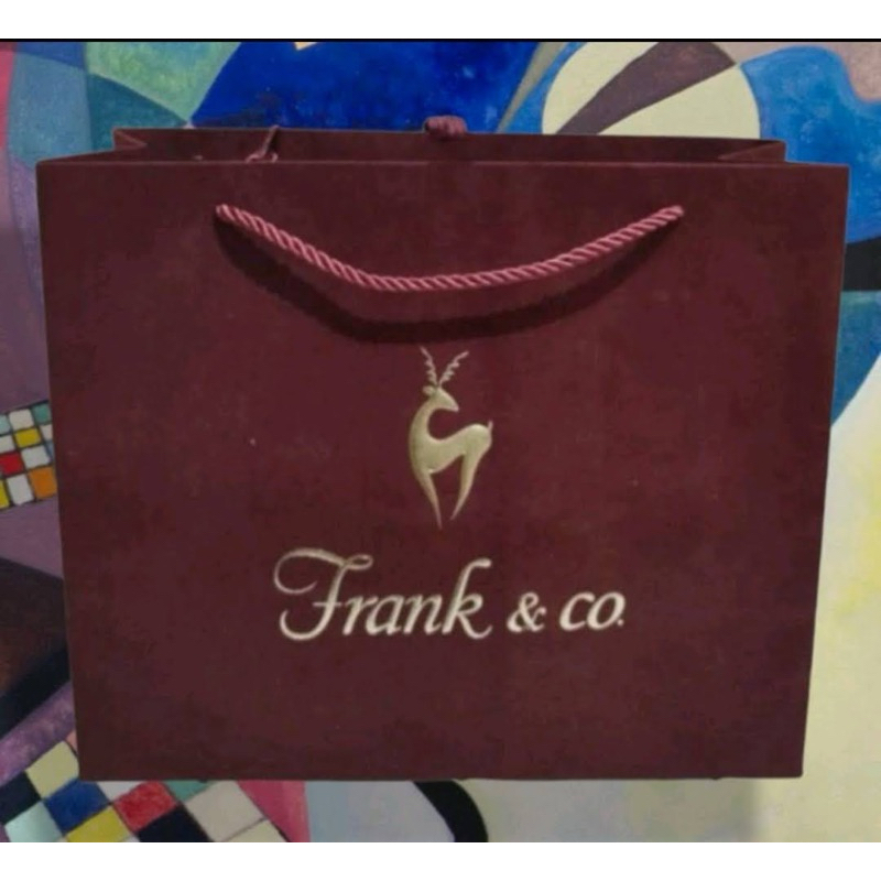 

PAPPERBAG FRANK & CO SIZE LARGE BAHAN VELVET NEW DAN ASLI