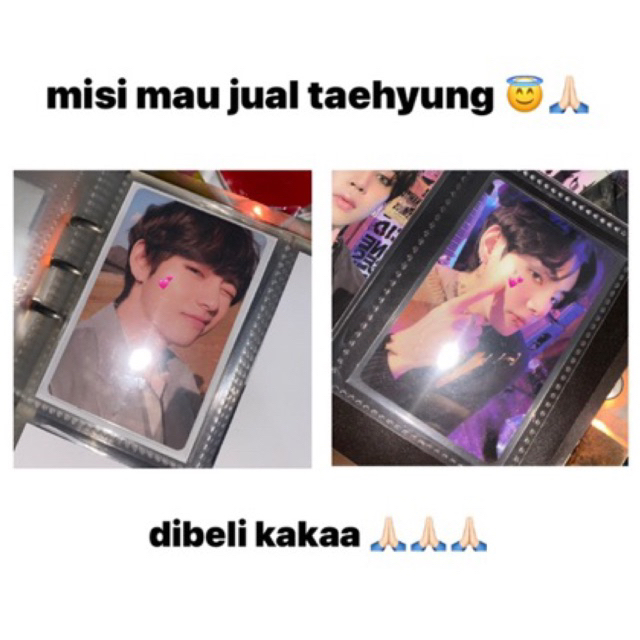 jualan photocard pc bts taehyung [tear y & sg22]