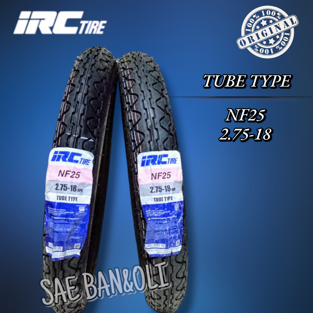 BAN LUAR IRC 275-18 NF25 & 80/100-17 NF25 BAN IRC NF25 TUBE TYPE