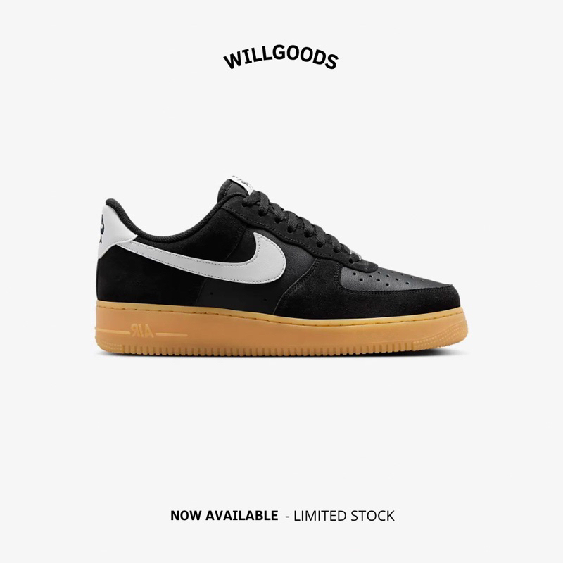Nike Air Force 1 Low ‘07 Lv8 Black Summit White Gum Original Resmi