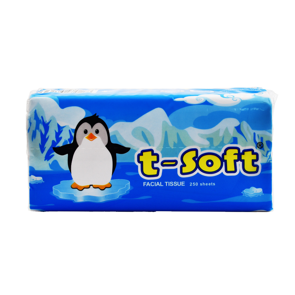 Tisu Wajah T-SOFT Facial Tissue 250's