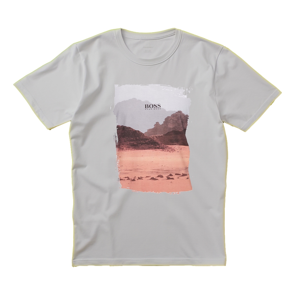 Baju Kaos Hugo Boss Dessert Mountain T-Shirt - Baju Pria - Baju Wanita - Kaos Pria - Kaos Wanita - K