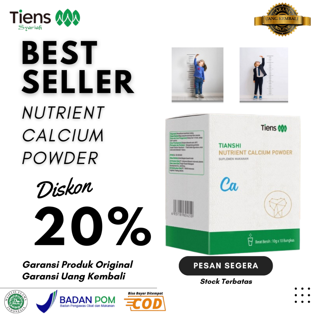 

[TERBUKTI] Calcium Peninggi Badan Tiens Herbal Cina Calcium NHCP Dan Zinc Original Bergaransi 100% Uang Kembali