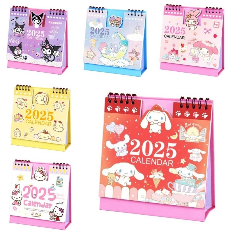 

1pcs kalender meja 2025 sanrio cinamorol pompompurin