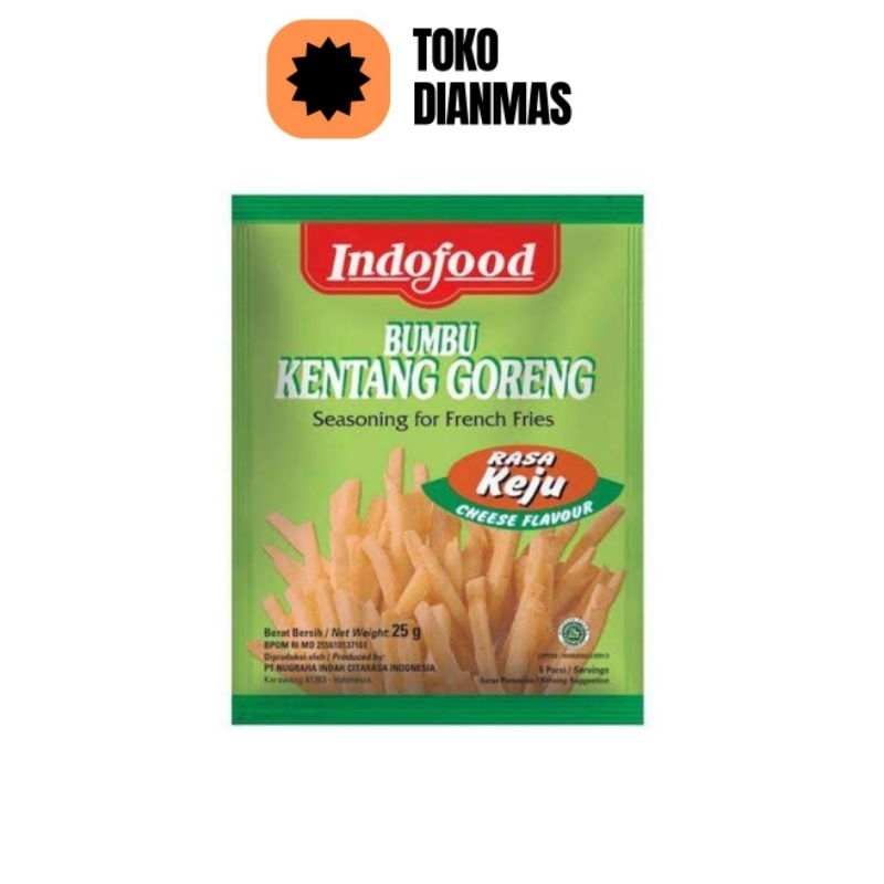 

Indofood Bubuk Tabur Kentang Goreng Rasa Keju 25g