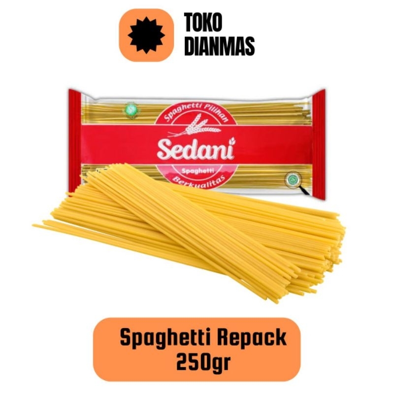 

Sedani Spaghetti Repack 250gr (1/4kg) - Spageti Sedani