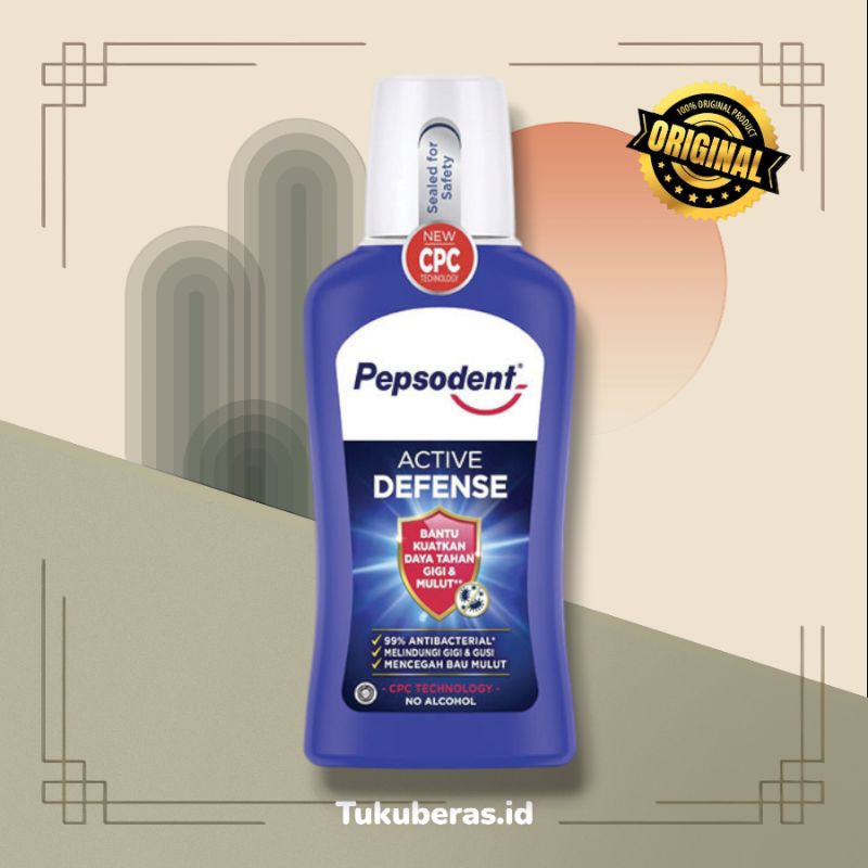 Pepsodent mouthwash active defense 300ml Pepsodent Murah