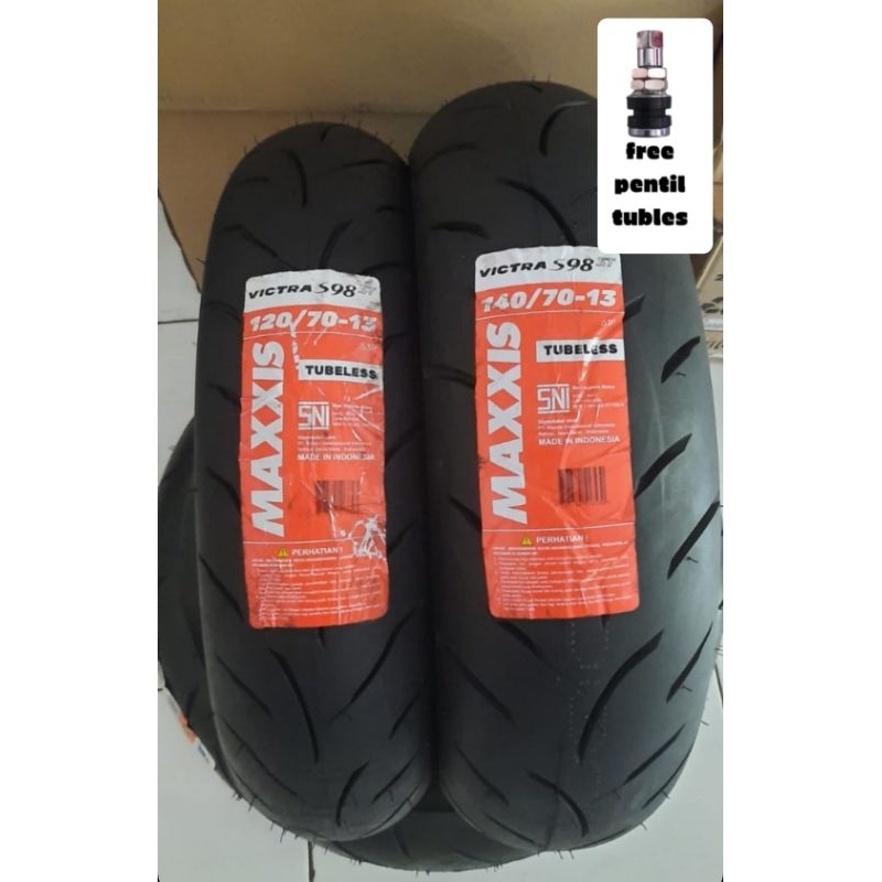 Ban Maxxis Victra Tubles 120/70 Ring 13 & 140/70 Ring 13 Ban depan Belakang NMAX Upsize