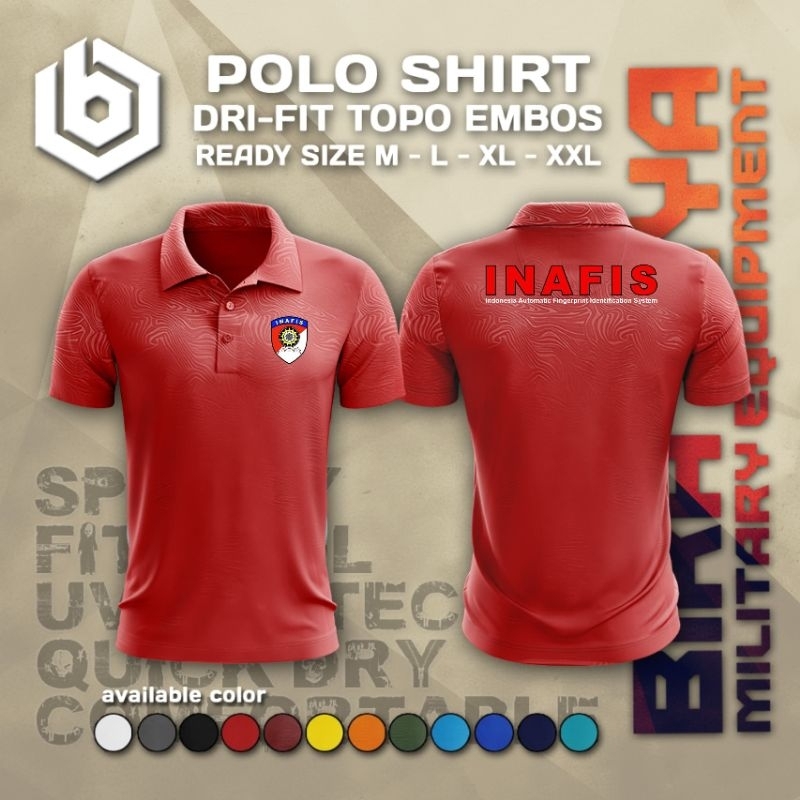 Kaos INAFIS kaos Inafis polri kaos polo shirt inafisTerbaru bahan dryfit embos